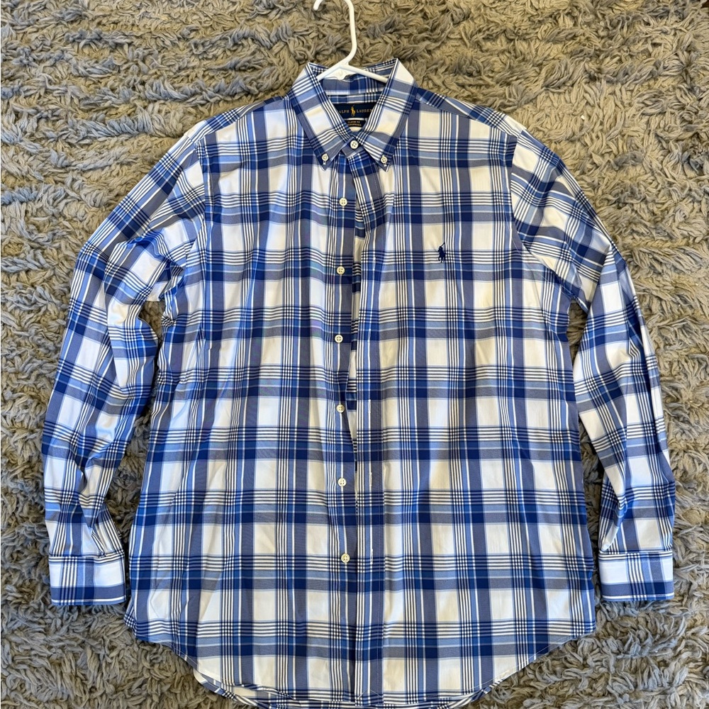 Polo Ralph Lauren Navy and White Checkered Shirt